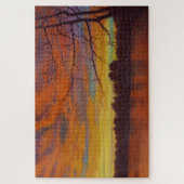 Sonnenuntergang beeindruckende Ölgemälde Puzzle (Vertikal)