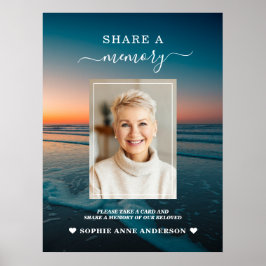 Sonnenuntergang Beerdigung im Ozean - gemeinsame E Poster