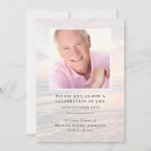 Sonnenuntergang | Beerdigungsfeier Einladung (Vorderseite)