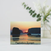 Sonnenuntergang bei Bandon, Oregon Postkarte (Stehend Vorderseite)