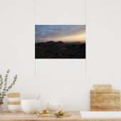 Sonnenuntergang bei Big Bend Poster (Küche)