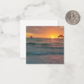 Sonnenuntergang bei Clearwater Beach Magnet Mitteilungskarte (Vorderseite/Rückseite Beispiel)