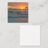 Sonnenuntergang bei Clearwater Beach Magnet Mitteilungskarte (Vorne/Hinten)