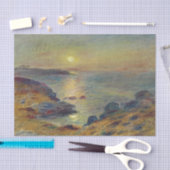 Sonnenuntergang bei Douarnenez Seidenpapier (Handwerk)