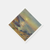 Sonnenuntergang bei Douarnenez Serviette (Ecke)