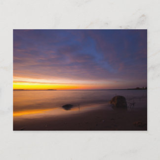 Sonnenuntergang bei Elk Rapids, Michigan Postkarte
