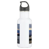 Sonnenuntergang bei Folly Harbour Wasserflasche (Rückseite)