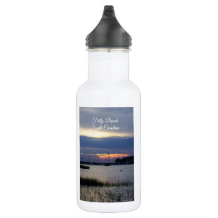 Sonnenuntergang bei Folly Harbour Wasserflasche