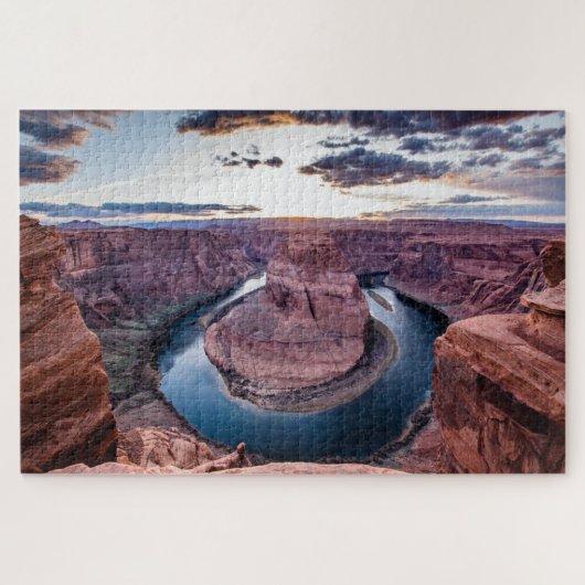 Sonnenuntergang bei Horsehoe Bend Puzzle (Horizontal)