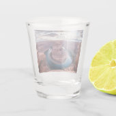 Sonnenuntergang bei Horsehoe Bend Schnapsglas (Rückseite)