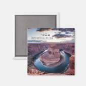 Sonnenuntergang bei Horseshoe Bend Magnet (Vorderseite/Rückseite)