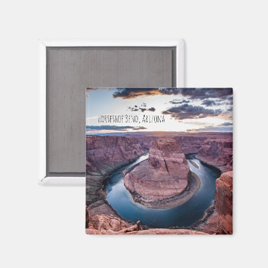 Sonnenuntergang bei Horseshoe Bend Magnet (Vorderseite/Rückseite)