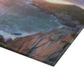 Sonnenuntergang bei Towan Head Newquay Cornwall En Schneidebrett (Ecke)