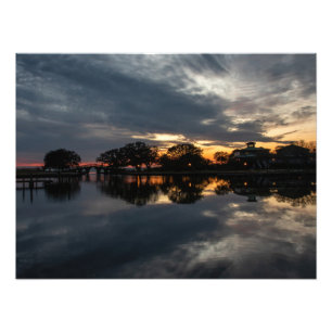 Sonnenuntergang bei Whalehead Fotodruck