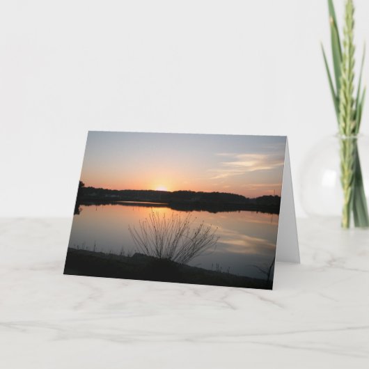 Sonnenuntergang - Beileid Karte (Vorderseite)
