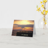 Sonnenuntergang Beileid Karte (Gelbe Blume)