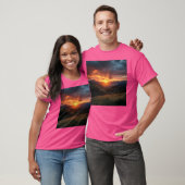 Sonnenuntergang Berge Landschaft Berge Landschaft T-Shirt (Unisex)