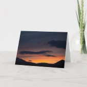 Sonnenuntergang Berglandschaft Foto Karte (Vorderseite)
