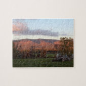 Sonnenuntergang Berglandschaft Puzzle (Horizontal)