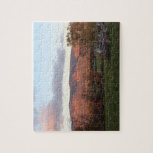 Sonnenuntergang Berglandschaft Puzzle