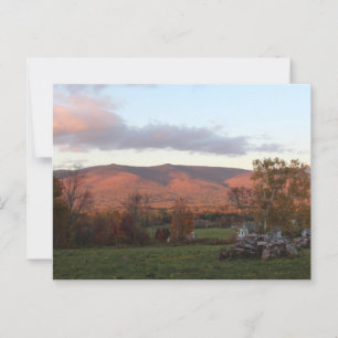 Sonnenuntergang Berglandschaft Puzzle Postkarte