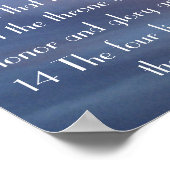 Sonnenuntergang Bibel-Offenbarungen 5:11-14 Poster (Ecke)