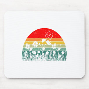 Sonnenuntergang Bienenuntergang-Blume-Gebirge Mousepad