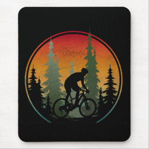 Sonnenuntergang Biken Naturlandschaft Mousepad