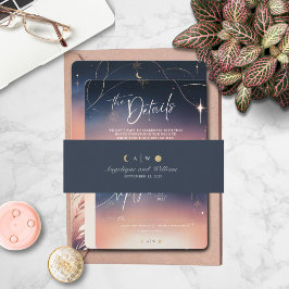 Sonnenuntergang bis Monsun Einladungsbanderole