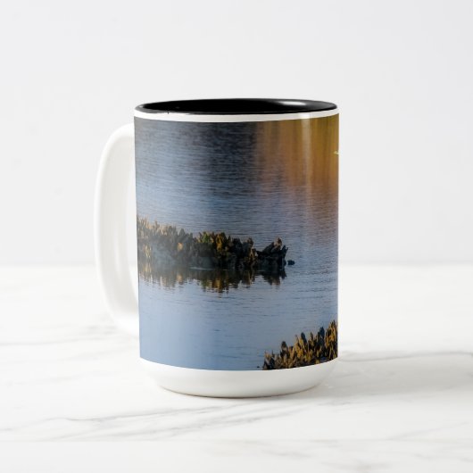 Sonnenuntergang Blick 11 oz oder 15 oz Tasse (Vorderseite Links)