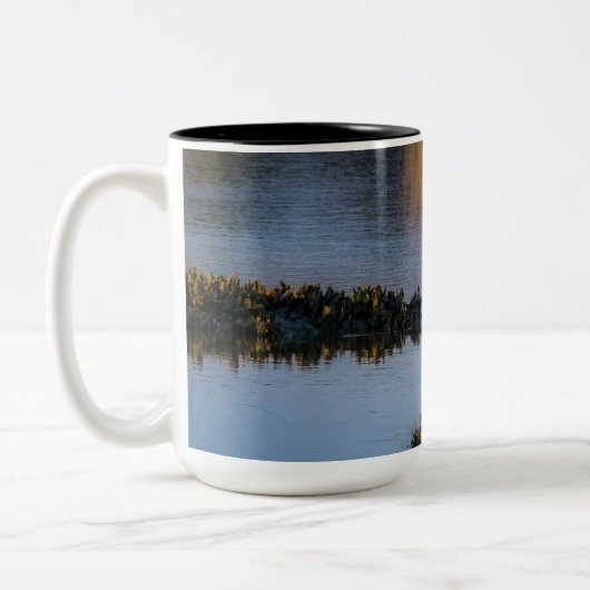Sonnenuntergang Blick 11 oz oder 15 oz Tasse (Links)
