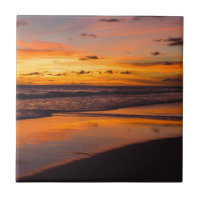 Sonnenuntergang Blick auf den Ozean Gelb