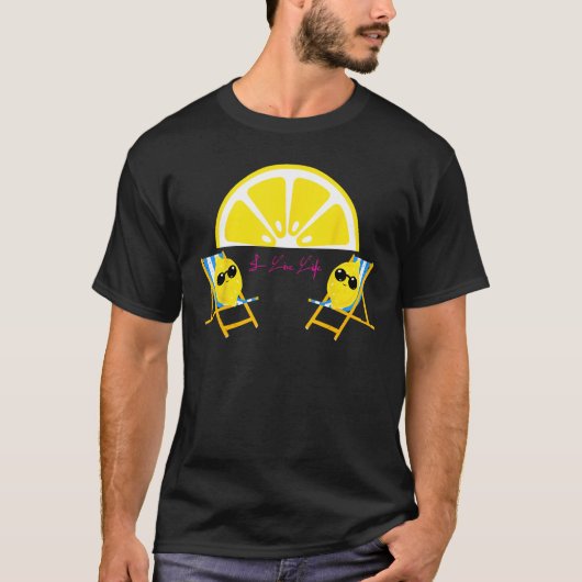 Sonnenuntergang Bliss Lemon Slice Sommerferien Lem T-Shirt (Vorderseite)