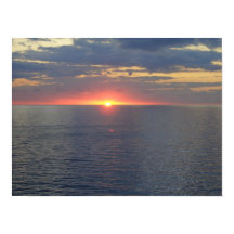 Sonnenuntergang Blue Ocean Poster