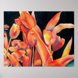 Sonnenuntergang Blume Poster