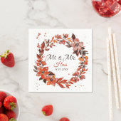 Sonnenuntergang Blume Serviette (Beispiel)