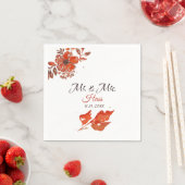 Sonnenuntergang Blume Serviette (Beispiel)