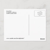 Sonnenuntergang Blvd. Postkarte (Rückseite)