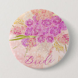 Sonnenuntergang Bogen Helle Rose Bouquet Bräute Button