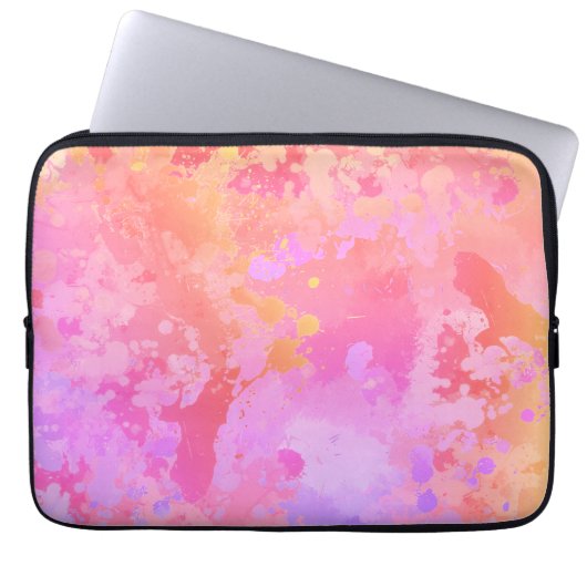 Sonnenuntergang Boho Splash Laptopschutzhülle (Vorderseite)