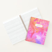 Sonnenuntergang Boho Splash Notizblock (Innenseite)