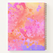 Sonnenuntergang Boho Splash Notizblock (Rückseite)