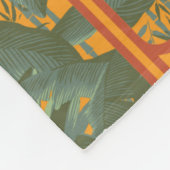 Sonnenuntergang Botanisches Panorama - Der weiße L Fleecedecke (Ecke)