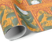 Sonnenuntergang Botanisches Panorama - Der weiße L Geschenkpapier (Rolleneckpunkt)