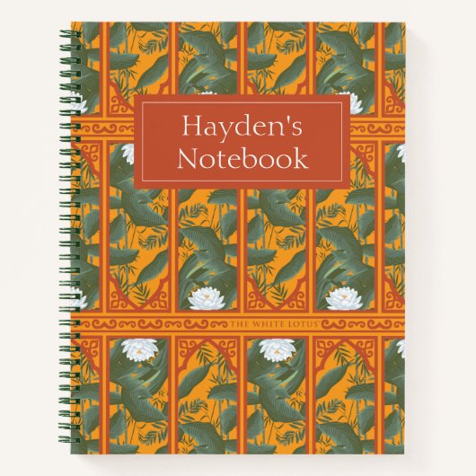 Sonnenuntergang Botanisches Panorama - Der weiße L Notizblock (Vorderseite)