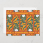 Sonnenuntergang Botanisches Panorama - Der weiße L Postkarte (Vorne/Hinten)