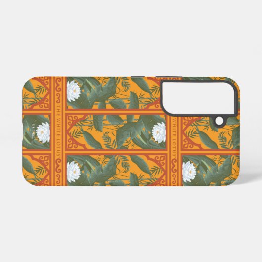 Sonnenuntergang Botanisches Panorama - Der weiße L Samsung Galaxy Hülle (Rückseite (Horizontal))