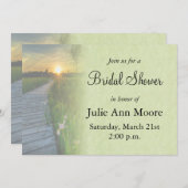 Sonnenuntergang Brautparty Einladung (Vorne/Hinten)