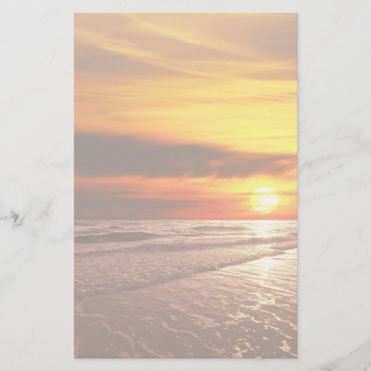 Sonnenuntergang Briefpapier (Vorderseite)