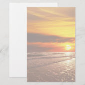 Sonnenuntergang Briefpapier (Vorne/Hinten)